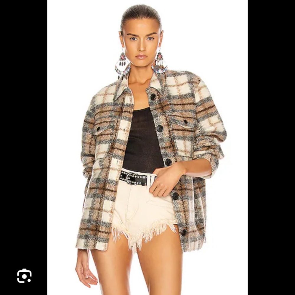Isabel marant gastoni plaid jacket shacket 38 / S/M
